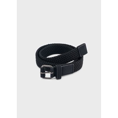 BLACK BRAIDED BELT / 10202-029