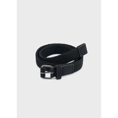 BLACK BRAIDED BELT / 10202-029