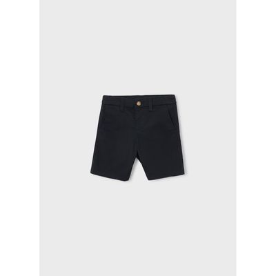 BLACK TWILL CHIN O SHORTS / 202-036