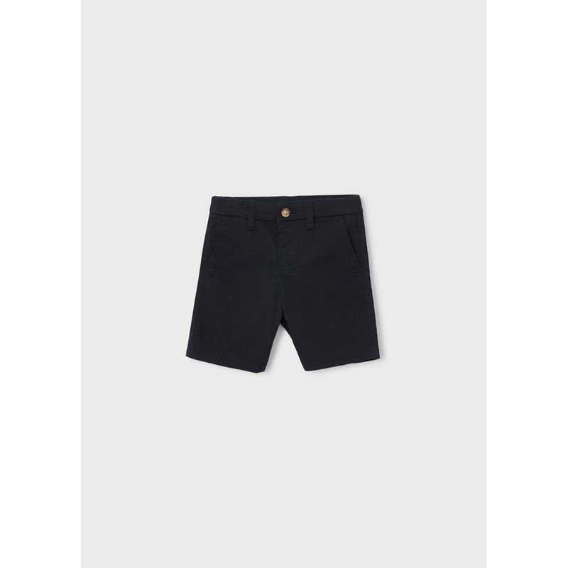 BLACK TWILL CHIN O SHORTS / 202-036