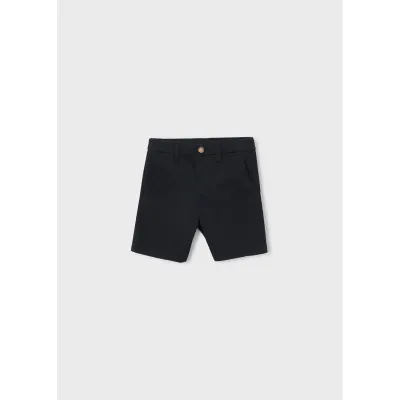 BLACK TWILL CHIN O SHORTS / 202-036
