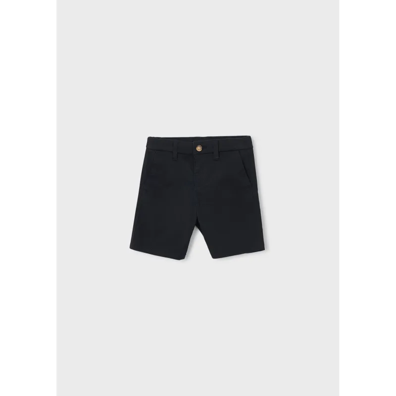 BLACK TWILL CHIN O SHORTS / 202-036
