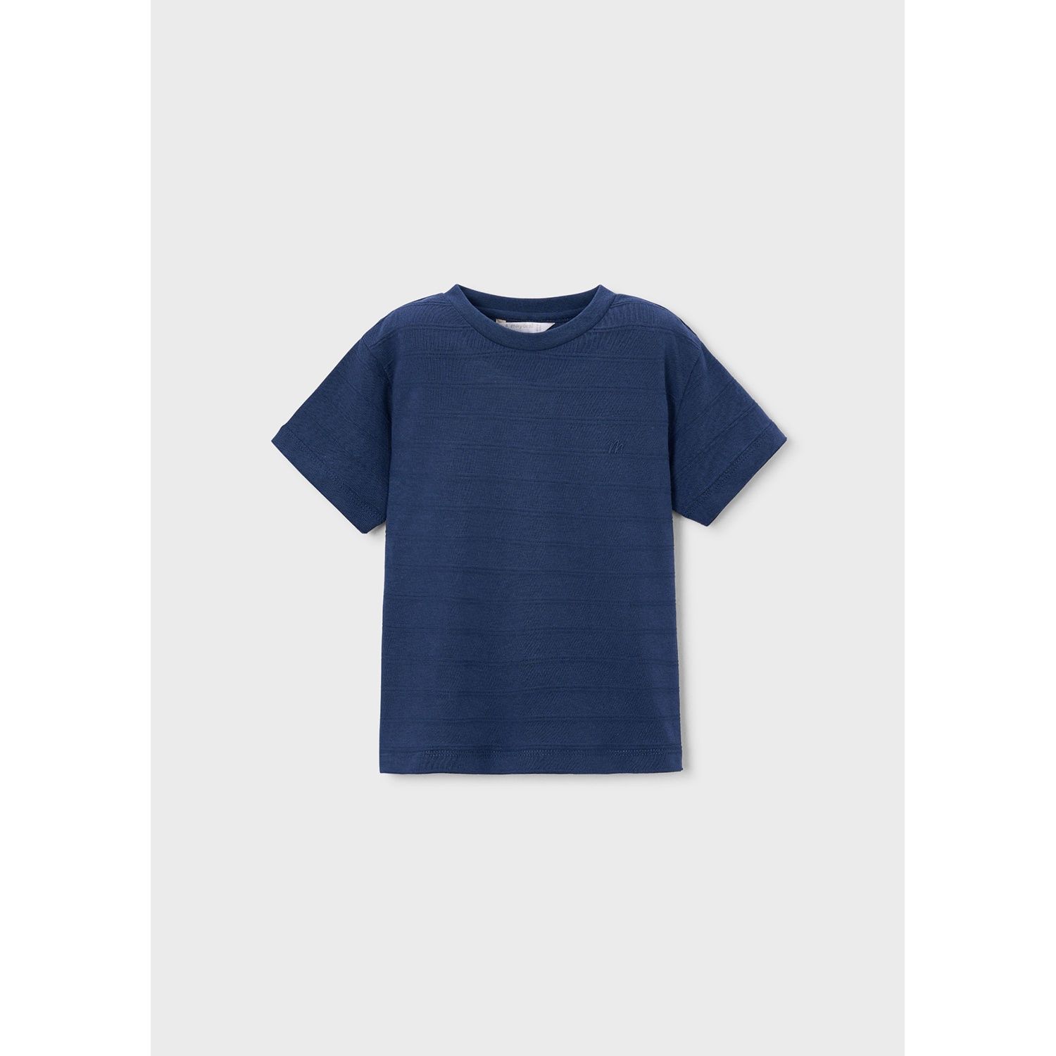 BLUE TSHIRT TONE ON TONE PATTERN SHORT SLEEVE / 3061-058