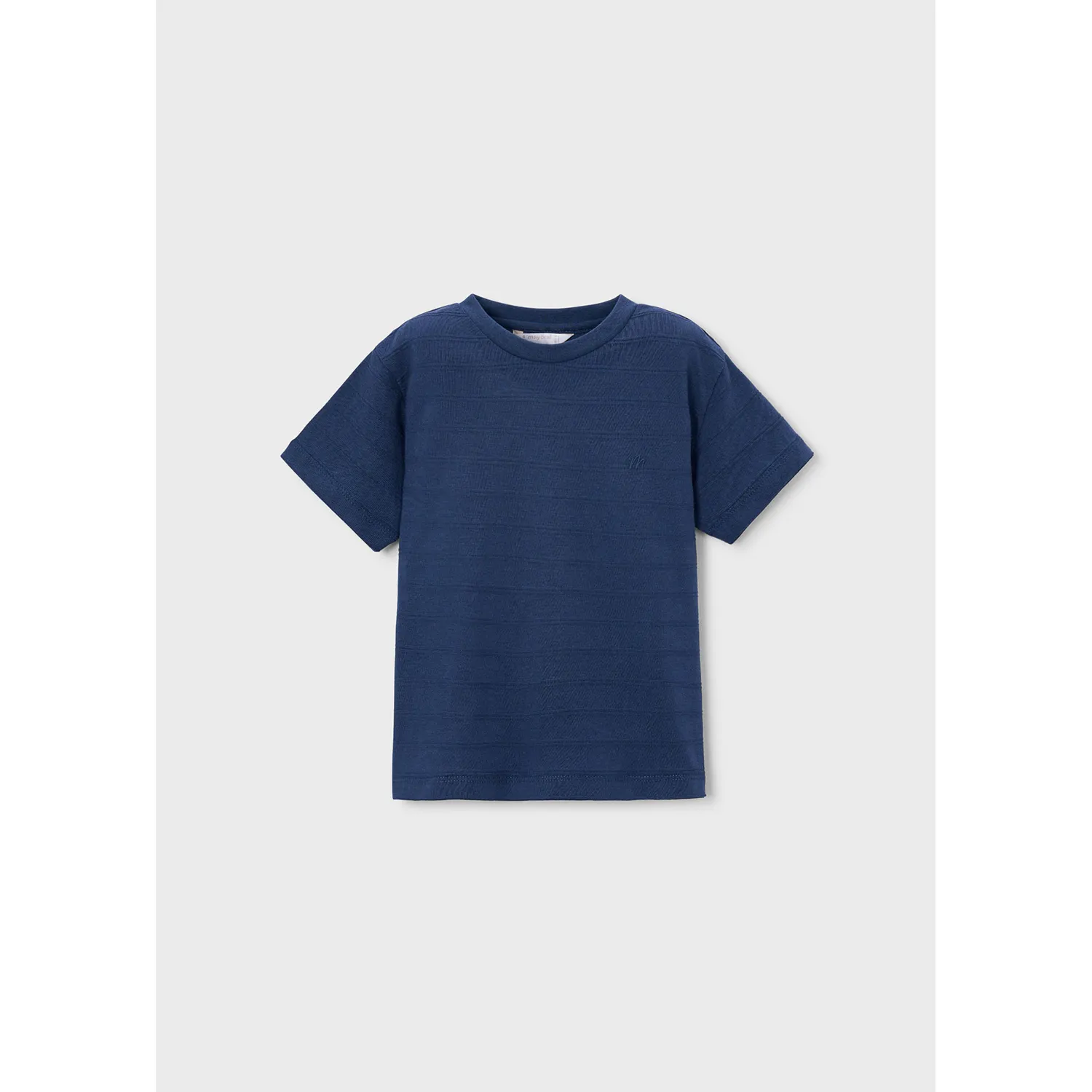BLUE TSHIRT TONE ON TONE PATTERN SHORT SLEEVE / 3061-058