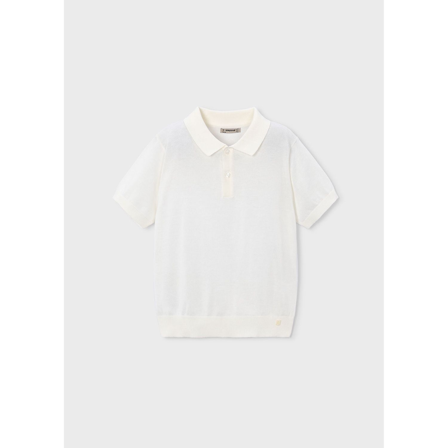 CREAM POLO TOP SHORT SLEEVE / 3106-092