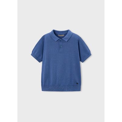 INDIGO BLUE POLO TOP SHORT SLEEVE / 3106-091