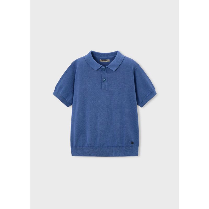 INDIGO BLUE POLO TOP SHORT SLEEVE / 3106-091
