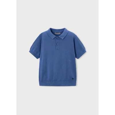 INDIGO BLUE POLO TOP SHORT SLEEVE / 3106-091