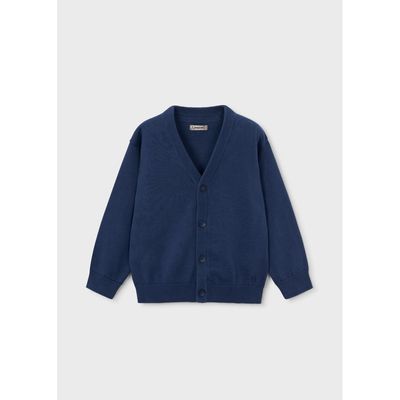 NAVY KNIT CARDIGAN 4 BUTTON / 3381-060