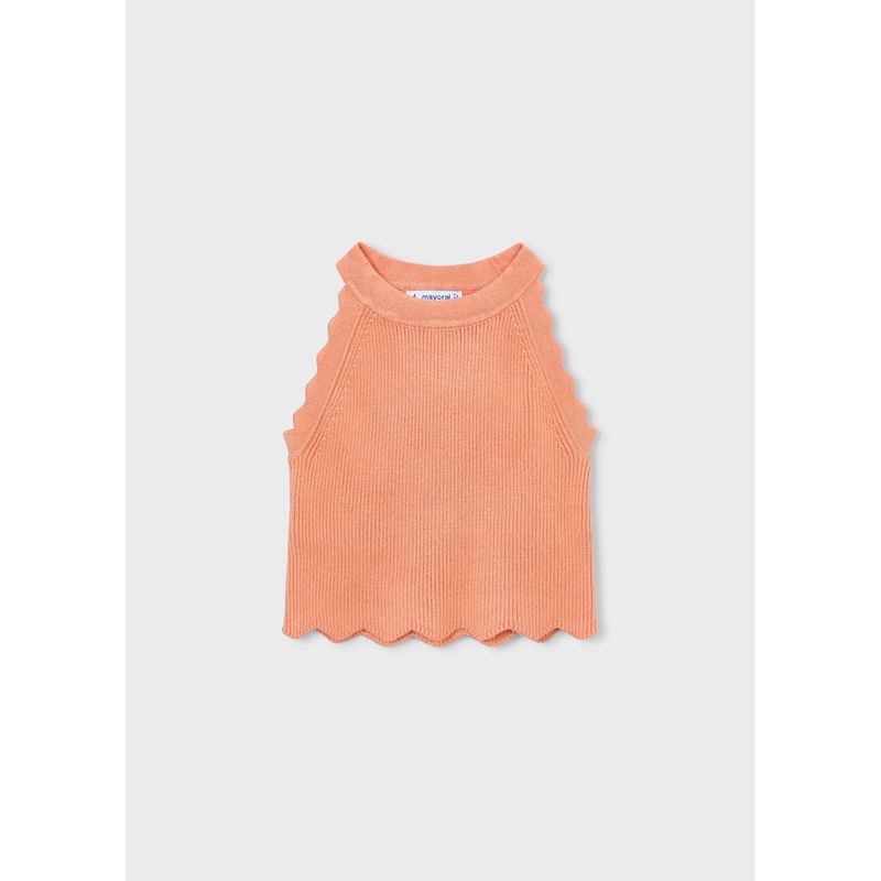 PEACH KNIT TOP SLEEVELESS / 3027-045