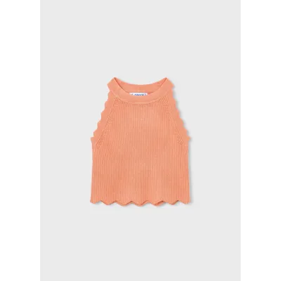 PEACH KNIT TOP SLEEVELESS / 3027-045