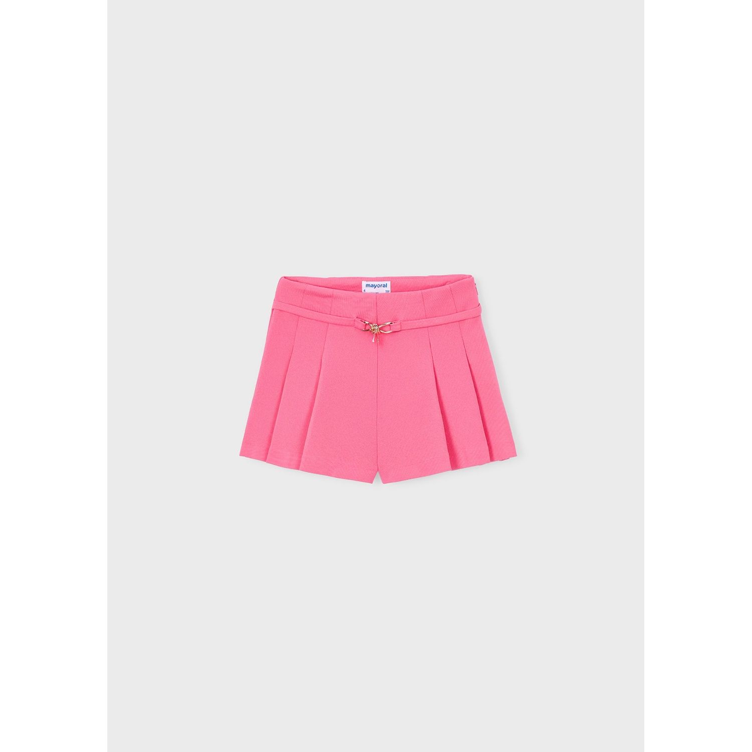 PINK KNIT SHORTS PLEATS / 3220-042