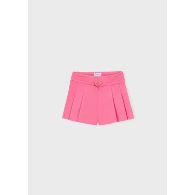 PINK KNIT SHORTS PLEATS / 3220-042