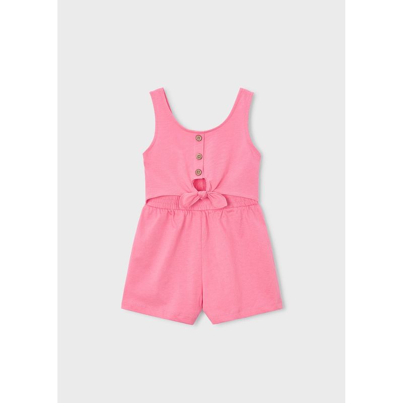 PINK CUT OUT KNIT JUMPSUIT / 3889-060