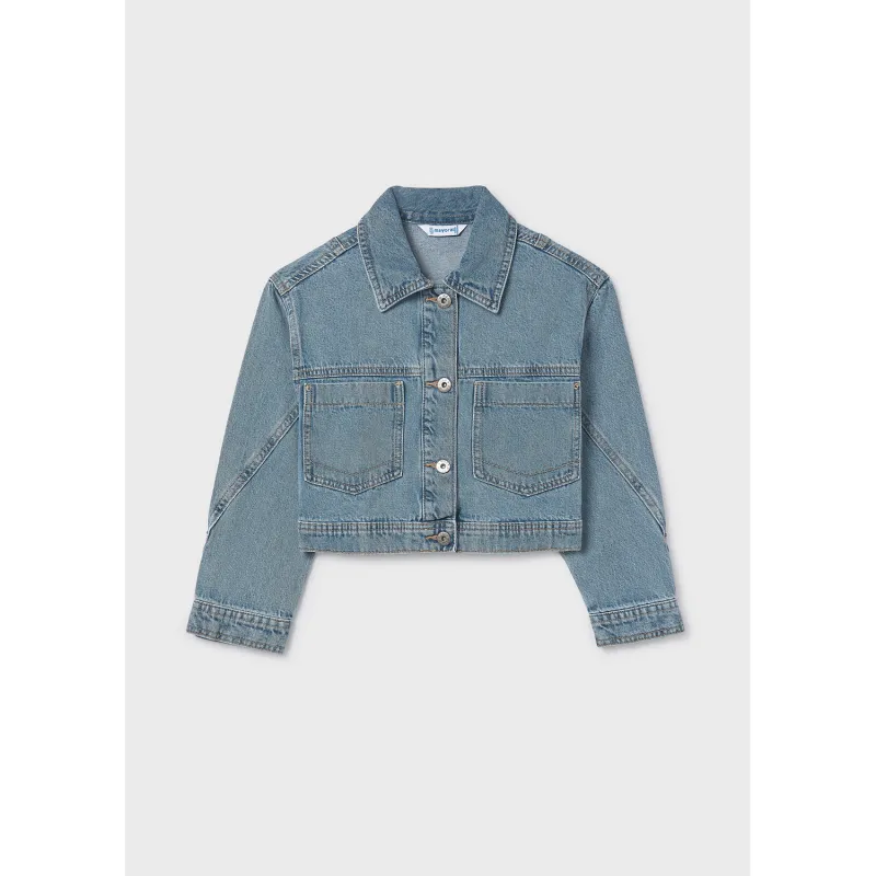 MEDIUM BLUE DENIM JEAN JACKET / 6406-088
