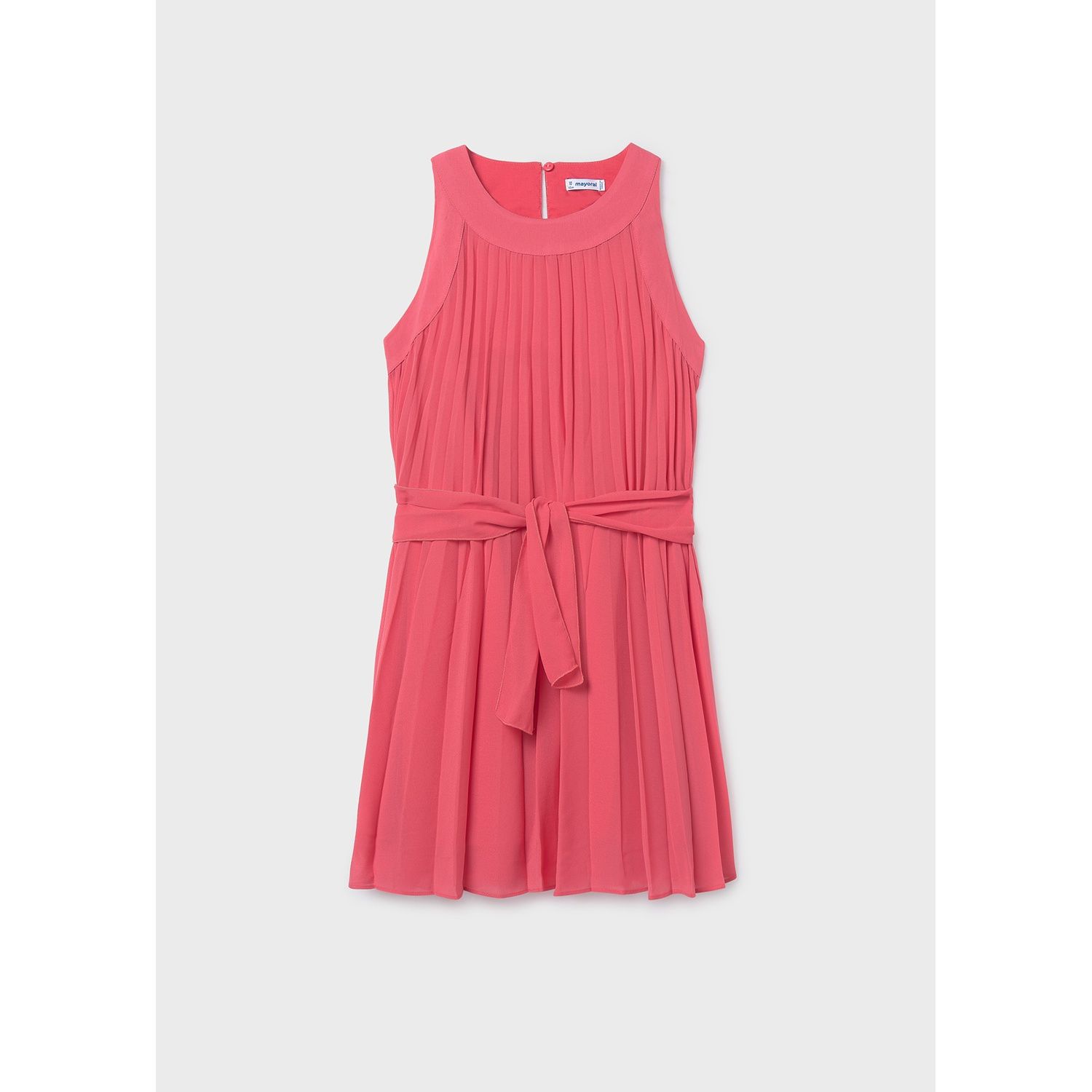 CORAL PLEATED DRESS & BELT / 6908-010