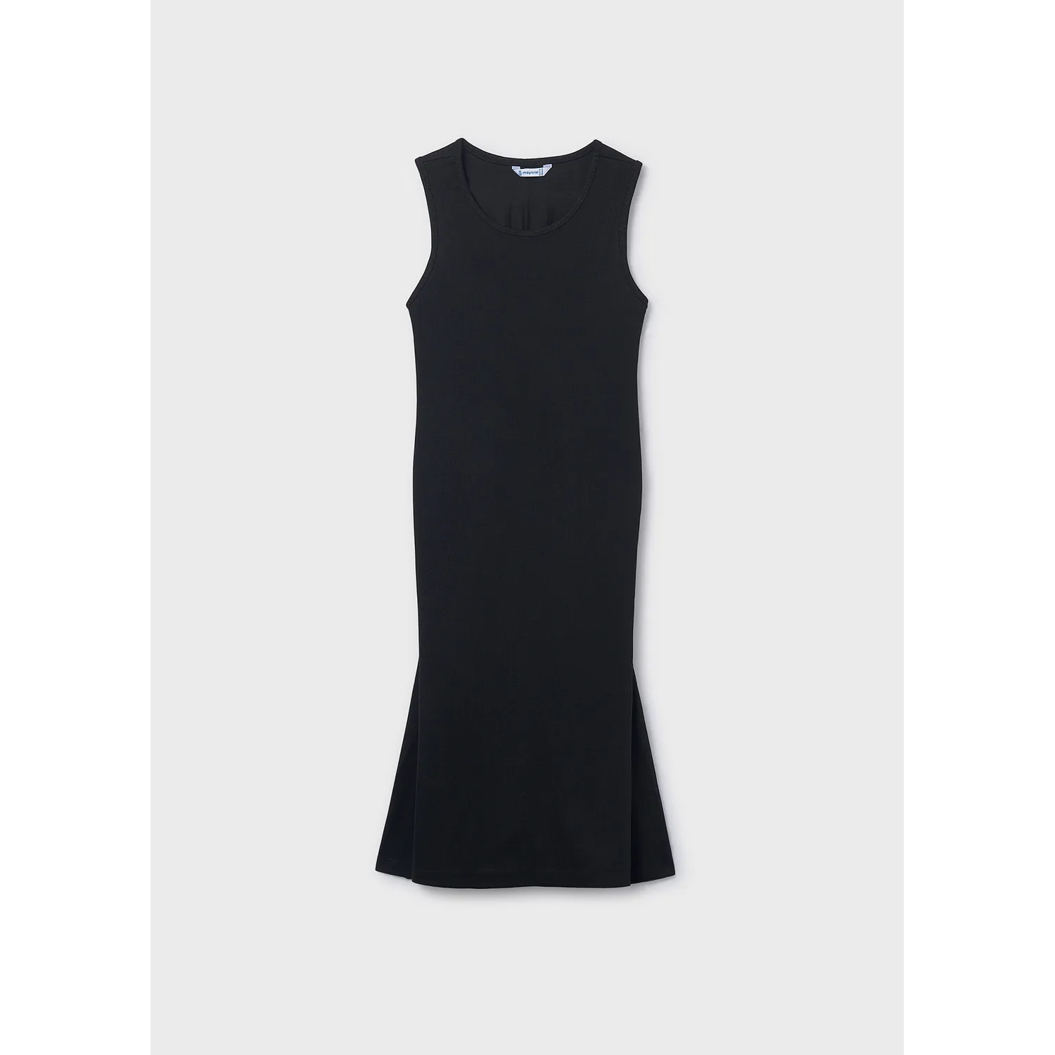 BLACK MIDI DRESS CUTOUT BACK / 6914-078