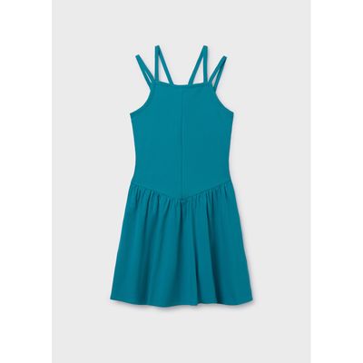 AQUAMARINE KNIT SUNDRESS FLARE / 6916-082
