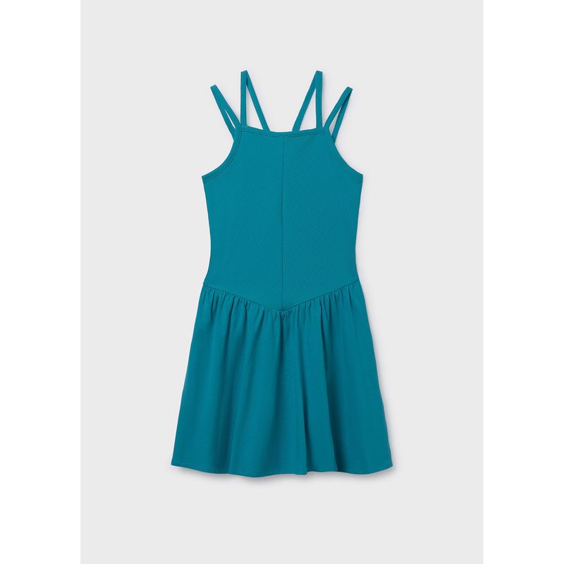 AQUAMARINE KNIT SUNDRESS FLARE / 6916-082