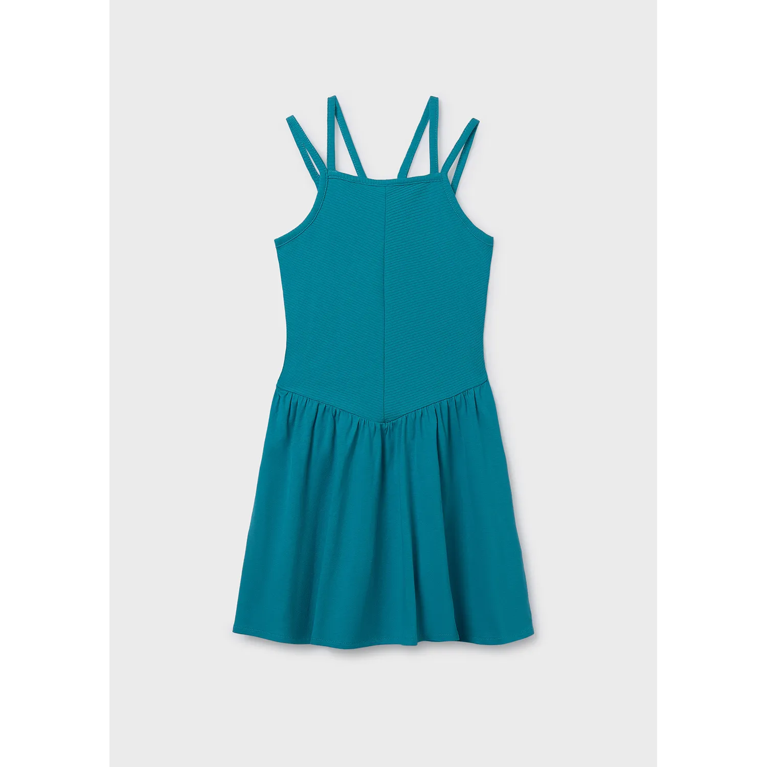 AQUAMARINE KNIT SUNDRESS FLARE / 6916-082
