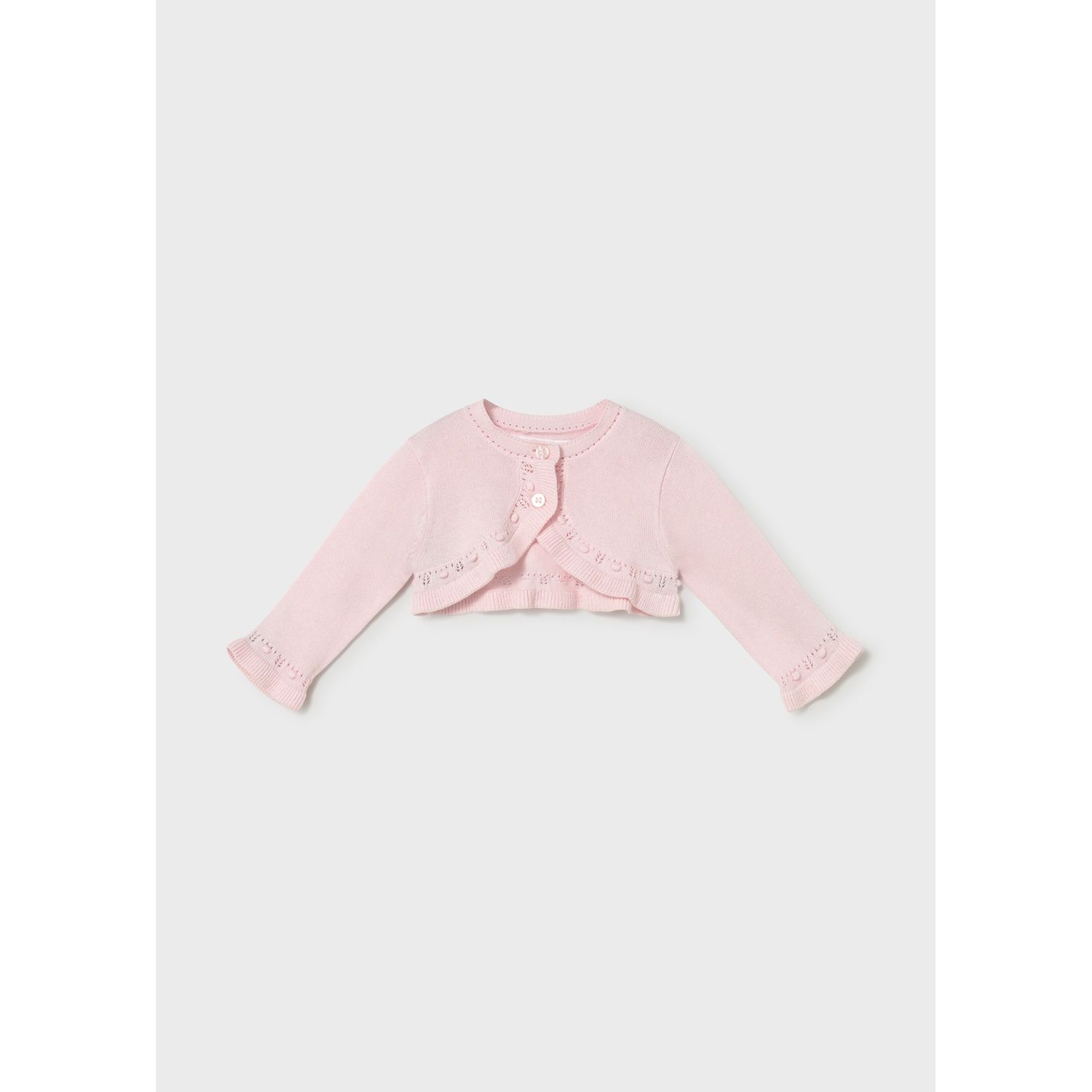 BABY ROSE KNIT BOLERO CARDIGAN / 318-034