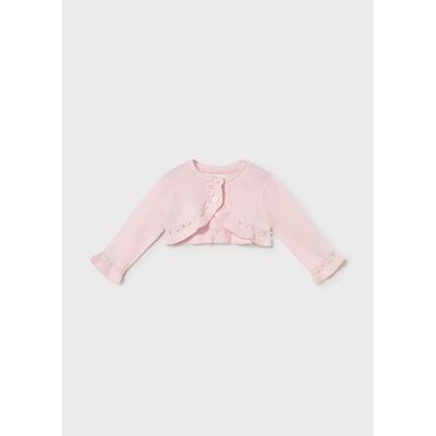 BABY ROSE KNIT BOLERO CARDIGAN / 318-034