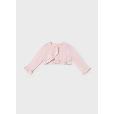 BABY ROSE KNIT BOLERO CARDIGAN / 318-034