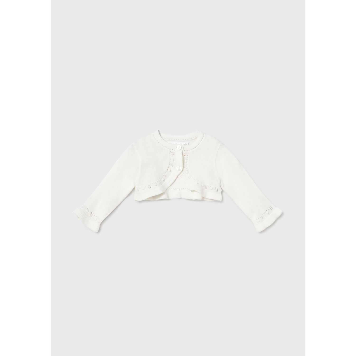 IVORY KNIT BOLERO CARDIGAN / 318-037