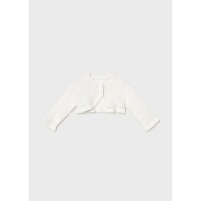 IVORY KNIT BOLERO CARDIGAN / 318-037