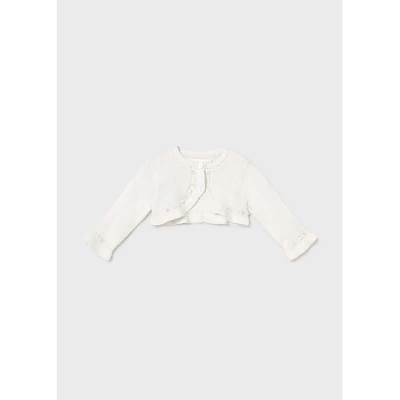 IVORY KNIT BOLERO CARDIGAN / 318-037