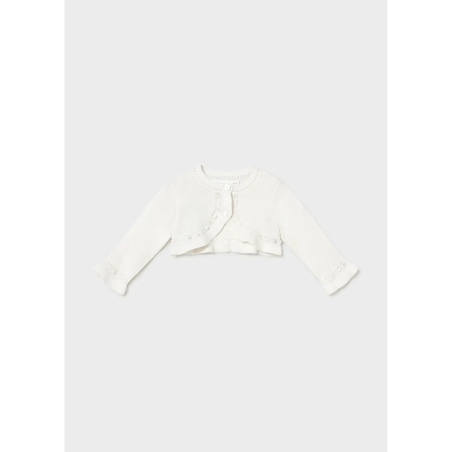 IVORY KNIT BOLERO CARDIGAN / 318-037