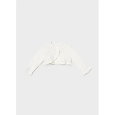 IVORY KNIT BOLERO CARDIGAN / 318-037