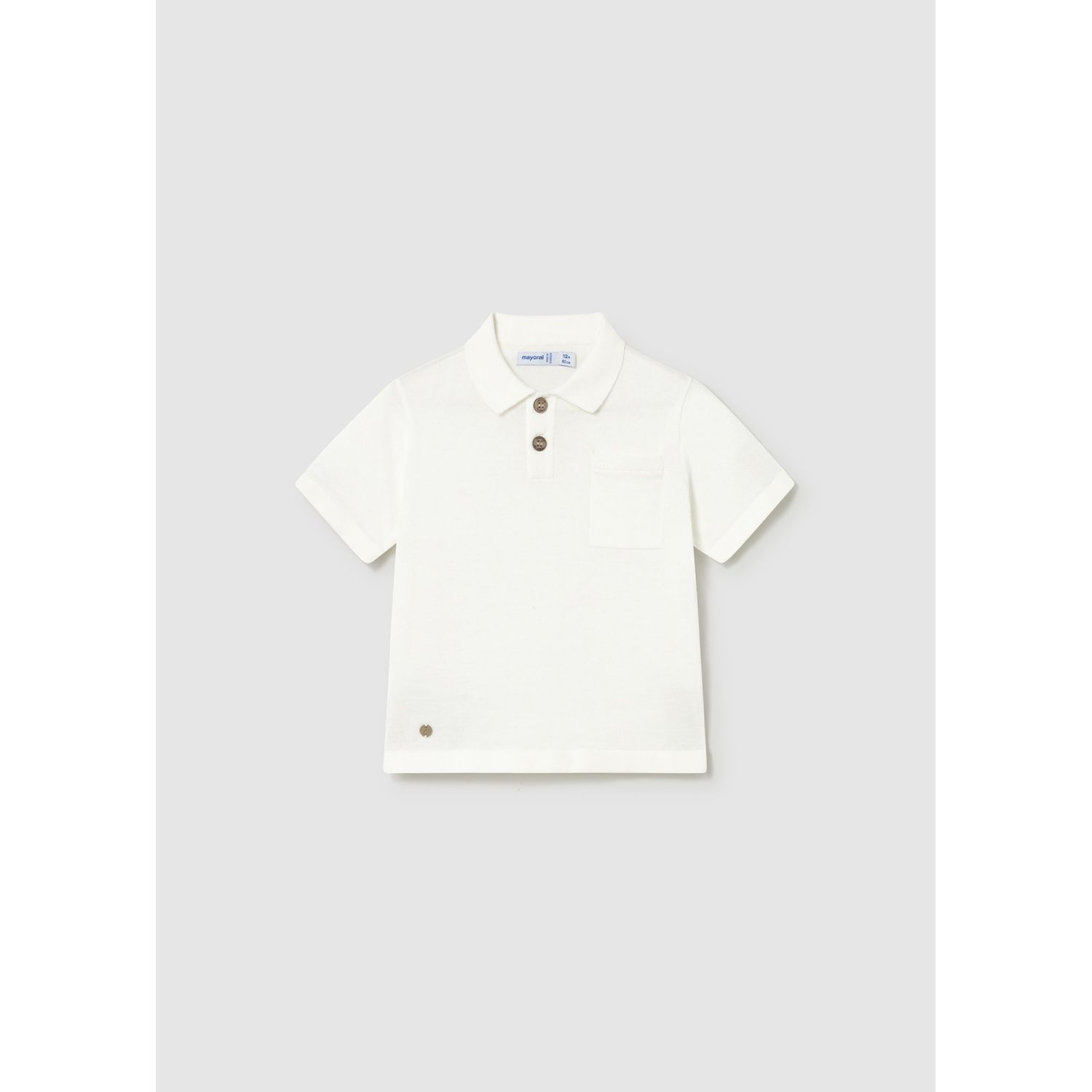 CREAM POLO TOP SHORT SLEEVE / 1109-040