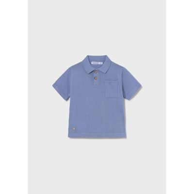 CAPRI BLUE POLO TOP SHORT SLEEVE / 1109-041 CAPRI BLUE POLO TOP SHORT SLEEVE / 1109-041