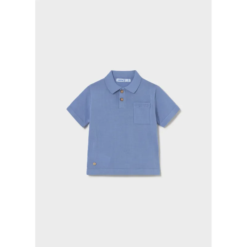 CAPRI BLUE POLO TOP SHORT SLEEVE / 1109-041