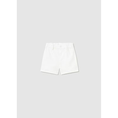 WHITE LINEN BERMUDA SHORT / 1215-051