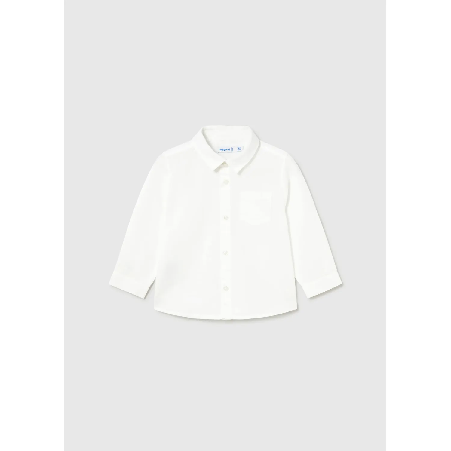 WHITE LINEN SHIRT LONG SLEEVE / 1118-044