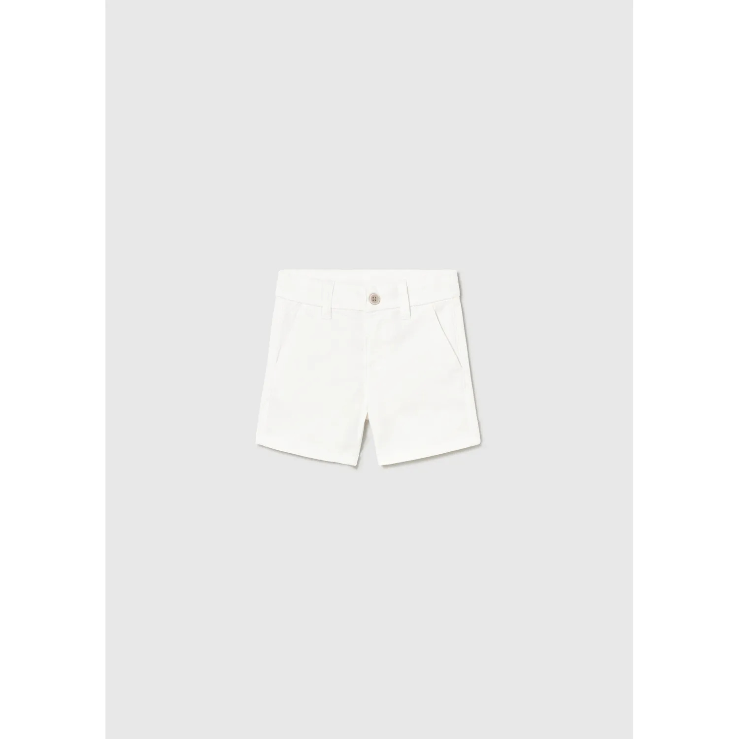 WHITE CHINO TWILL SHORTS / 207-028