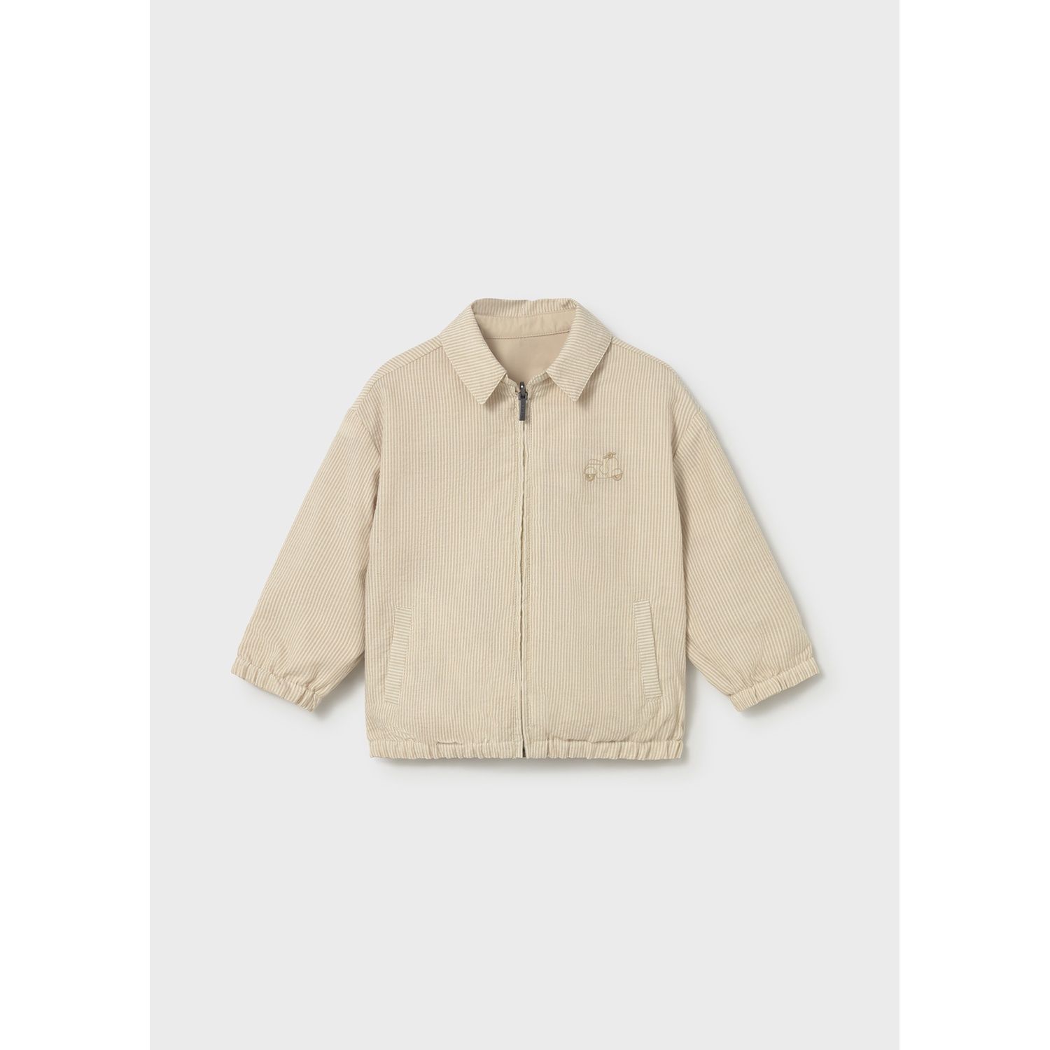 TAUPE REVERSIBLE WINDBREAKER JACKET / 1409-045
