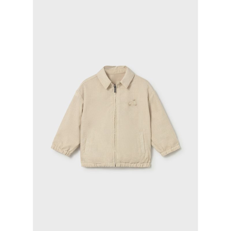 TAUPE REVERSIBLE WINDBREAKER JACKET / 1409-045