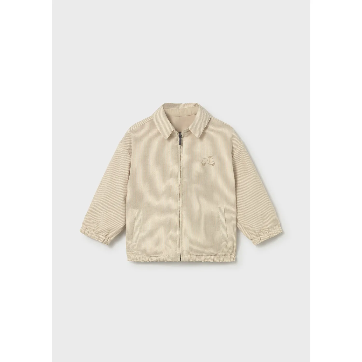 TAUPE REVERSIBLE WINDBREAKER JACKET / 1409-045