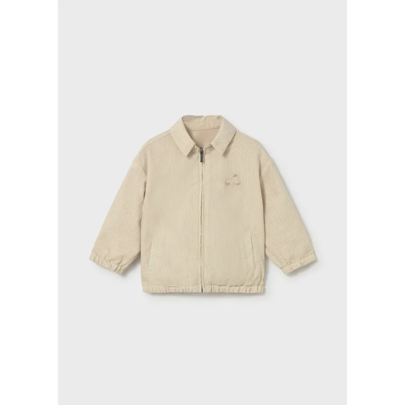 TAUPE REVERSIBLE WINDBREAKER JACKET / 1409-045