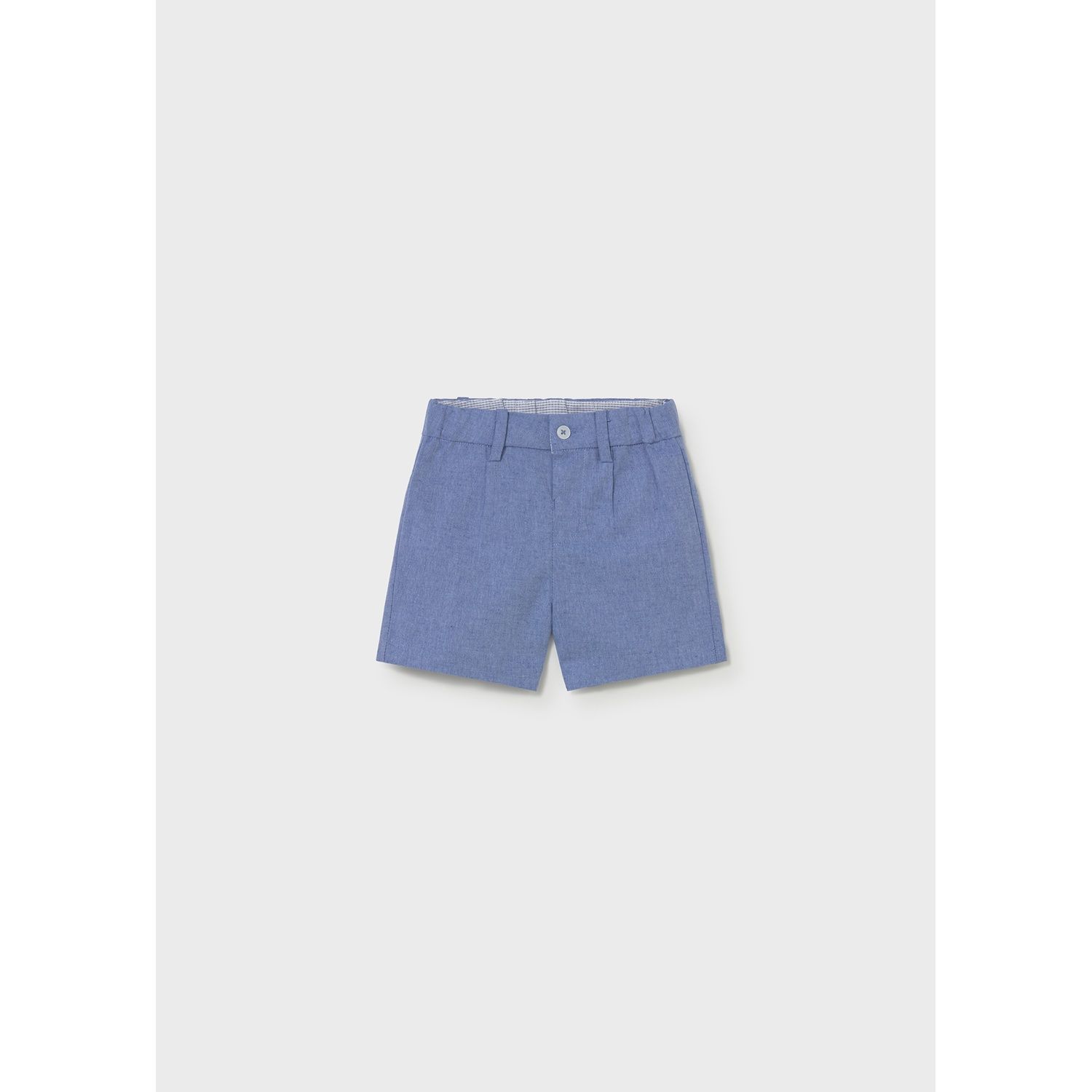 CAPRI BLUE LINEN SHORT / 1215-048