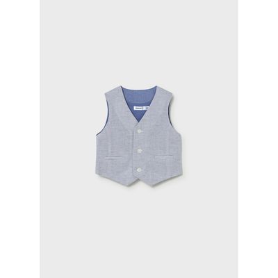 CAPRI BLUE VEST PATTERN FRONT / 1312-015
