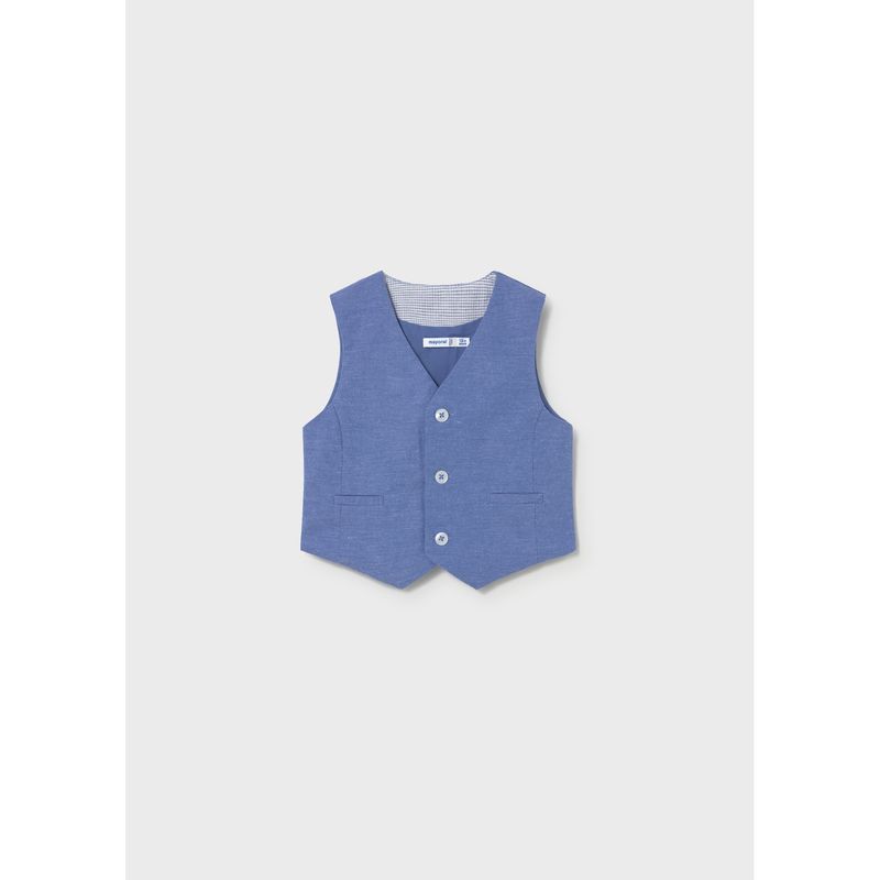 CAPRI BLUE VEST SOLID / 1312-017