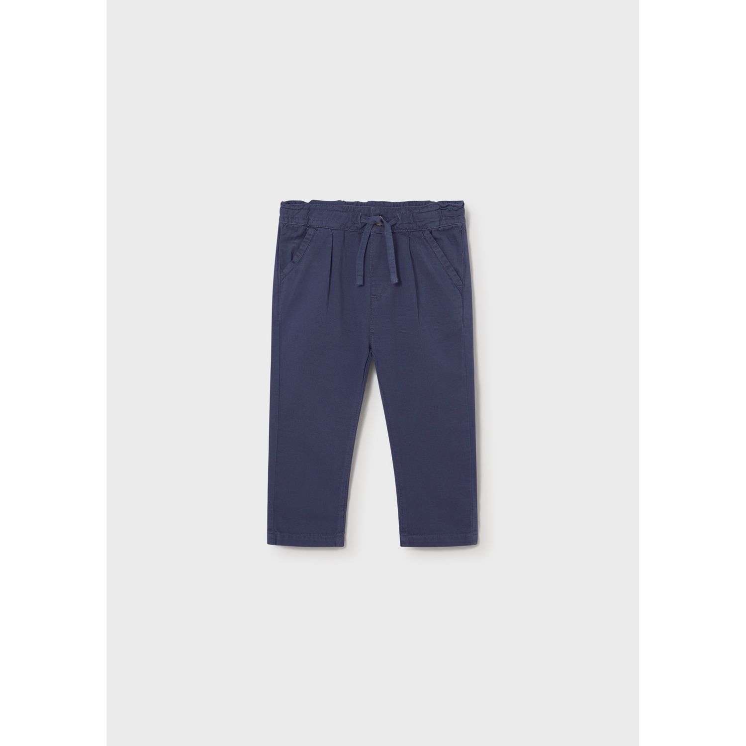 NAVY LINEN PANT CHINO RELAXED FIT / 1523-064