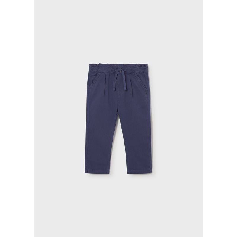 NAVY LINEN PANT CHINO RELAXED FIT / 1523-064