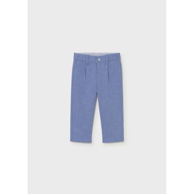 CAPRI BLUE LINEN PANT CHINO TAILORING / 1517-049