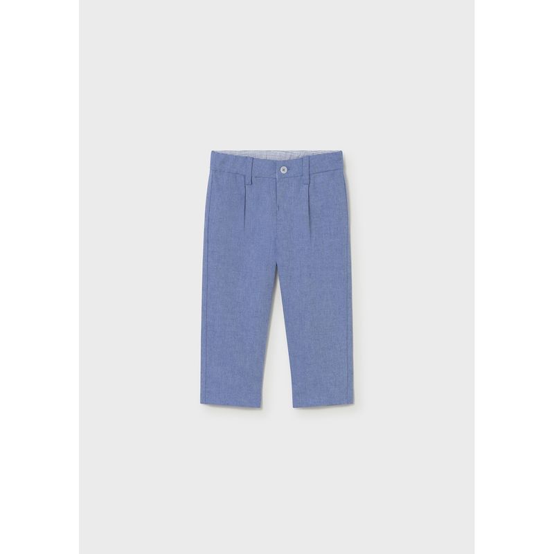 CAPRI BLUE LINEN PANT CHINO TAILORING / 1517-049