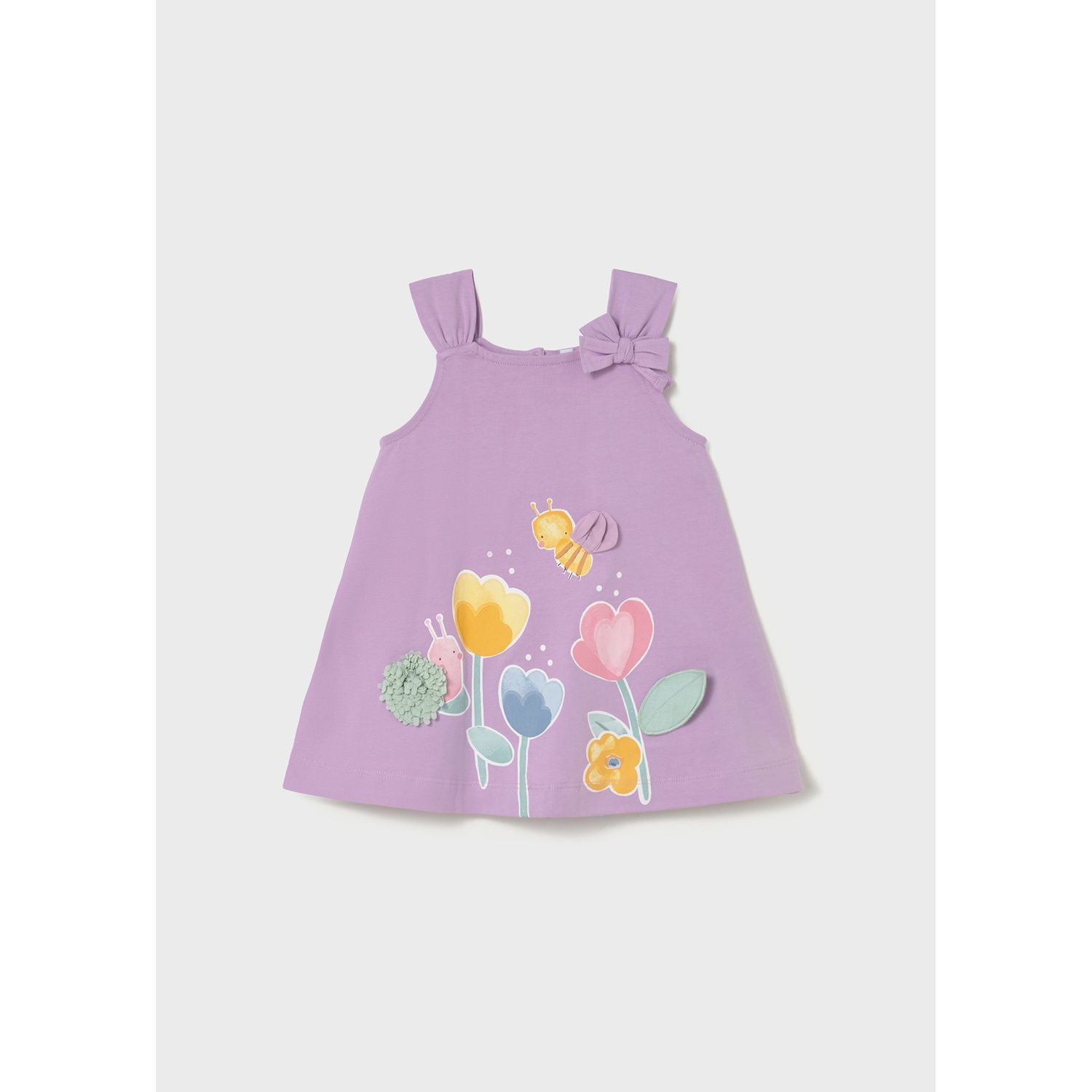 LILAC KNIT DRESS PRINTED FLOWERS / 1930-68